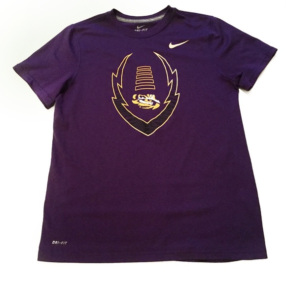 Nike Purple Boys Large Dri Fit Short Sleeve Top - Picture 1 of 5